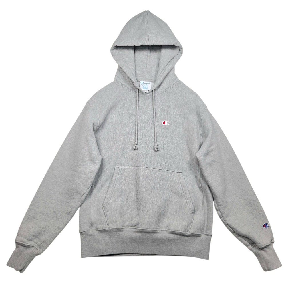 Vtg Champion Reverse‎ Weave Hoodie Mens M Gray Pullover Sweatshirt Heavy